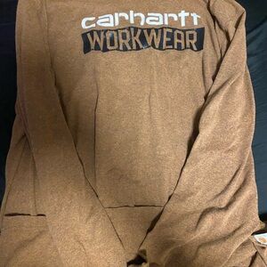 Carhartt XL Tall Brown Original Fit XL Long Sleeve Shirt